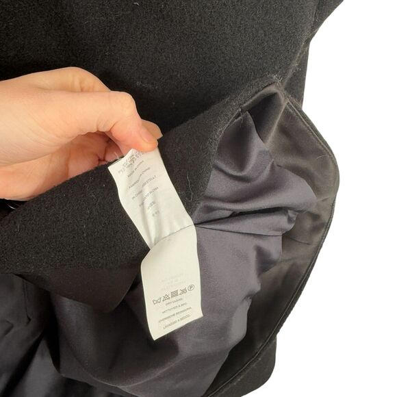 J Crew Collection Black Wool Crossover Jacket Mixed Media Career Womens Size 14 - Picture 7 of 9